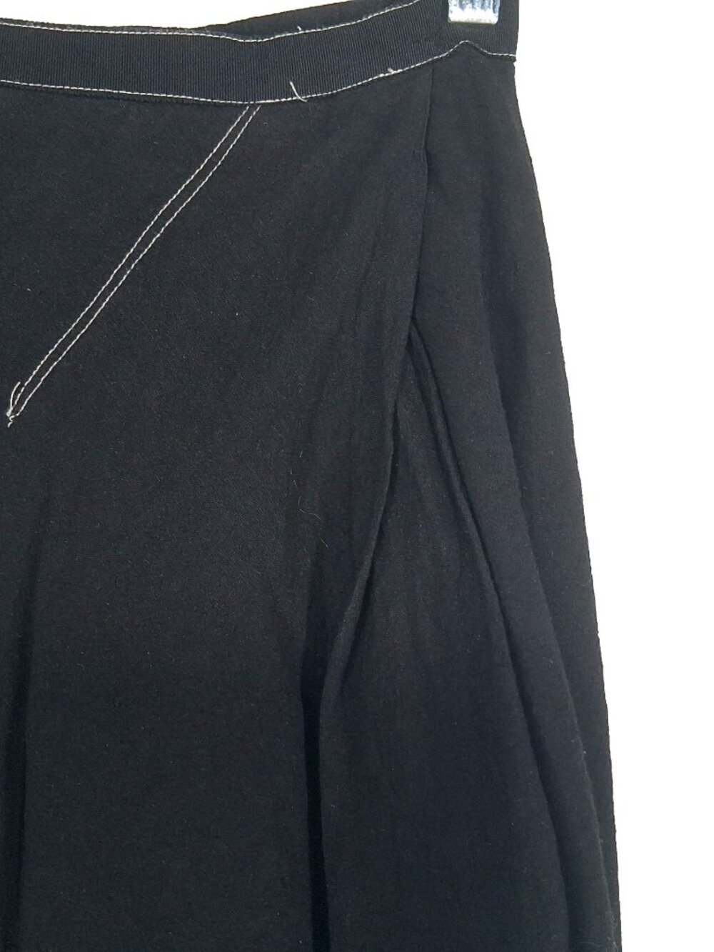Marc Le Bihan Linen Asymmetric Draped Bustle Maxi Skirt Black Deconstructed 38 M - Picture 8 of 15